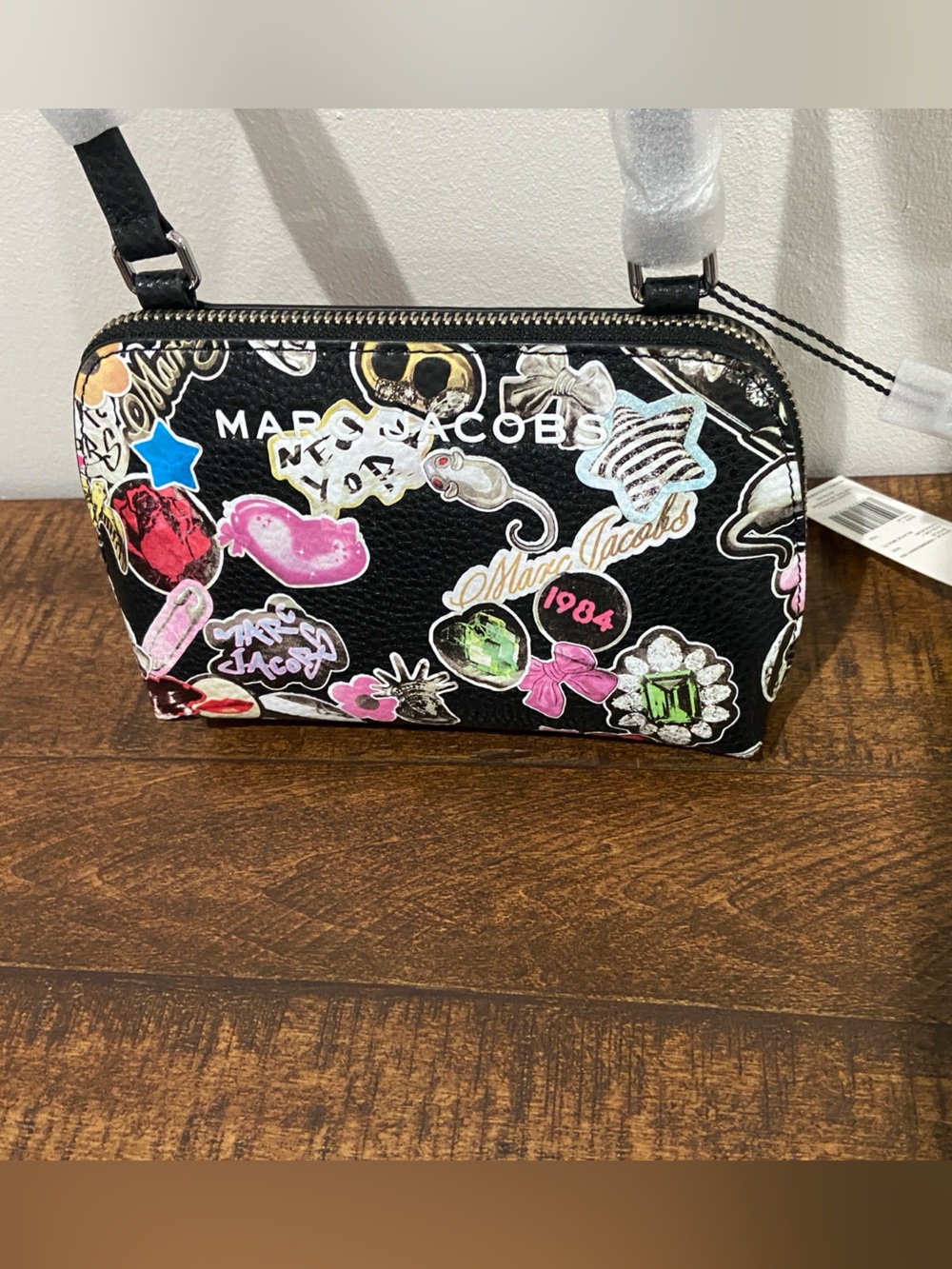 Marc Jacobs Sticker Bold Flash Dome Crossbody Bag.